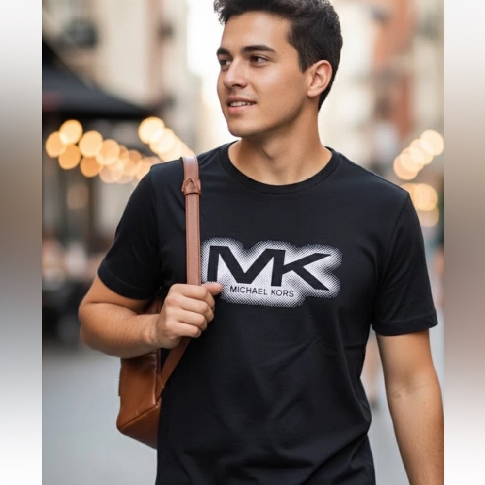 Michael Kors MK Graphic Logo Tee - Soft 100% Cotton - Size M